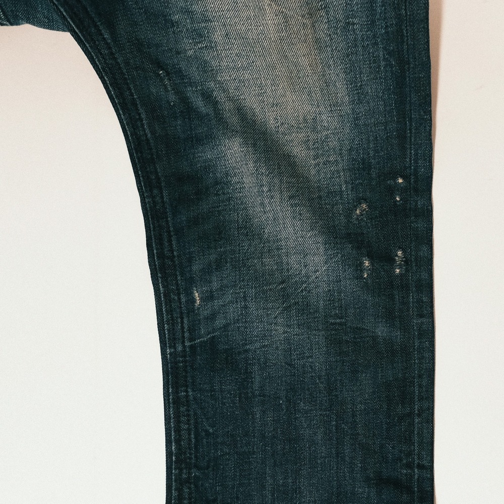 Diesel Industry Thavar Jeans Mens 31x30 Blue Dark Wash Slim Skinny Denim - Picture 10 of 16